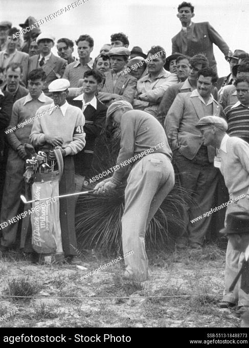E.J. ""Dutch"" Harrison, winner 1954 Ampol Tournament. October 27, 1954