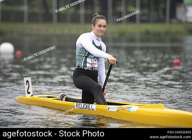Lina BIELICKE (Rheinbrueder Karlsruhe) canoe C1 of the ladies, action, the finals 2021 in the disciplines canoe, SUP, canoe polo from 03.06.-06.06