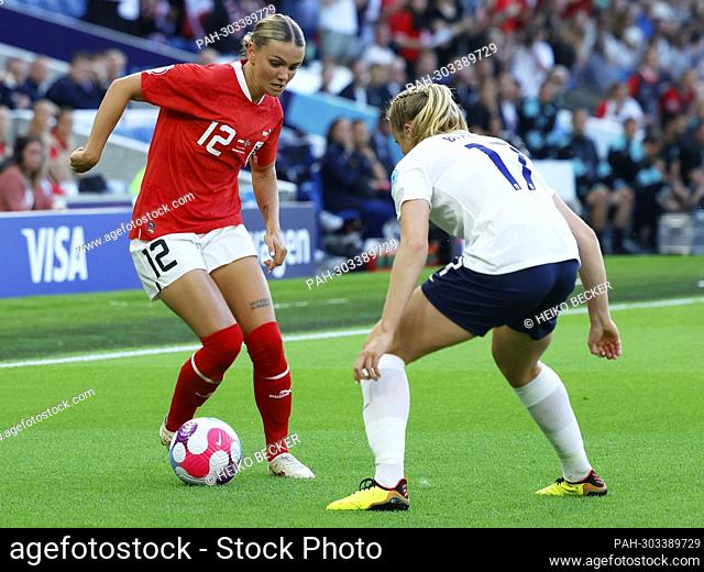 firo : 15.07.2022 football, soccer, UEFA WOMEN'S EURO 2022, women EM 2022 England, European Championship 2022, Austria - Norway v