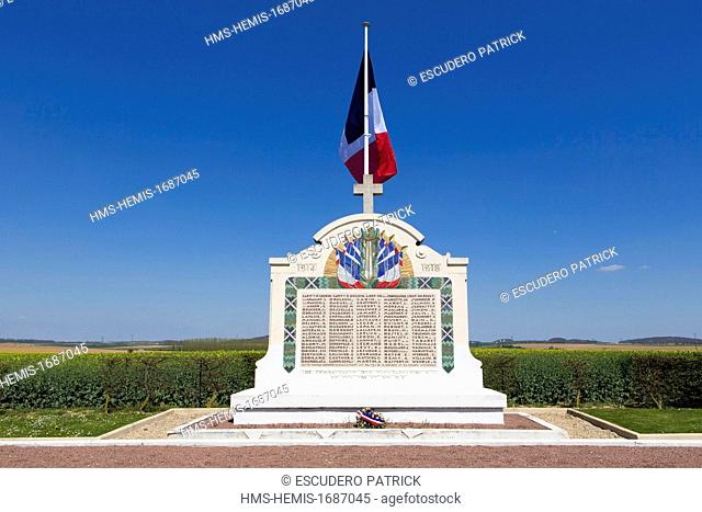 France, Seine et Marne, Villeroy / Chauconin Neufmontiers, Marne battlefields tour, Great Tomb of Villeroy where french writter Charles Peguy is burried