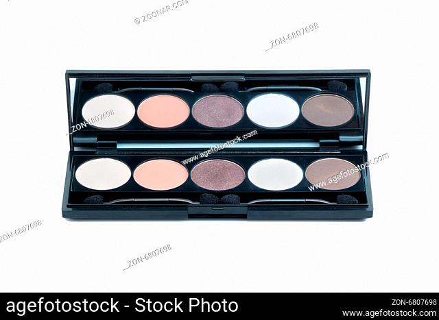 cosmetics makeup, on white background isolated