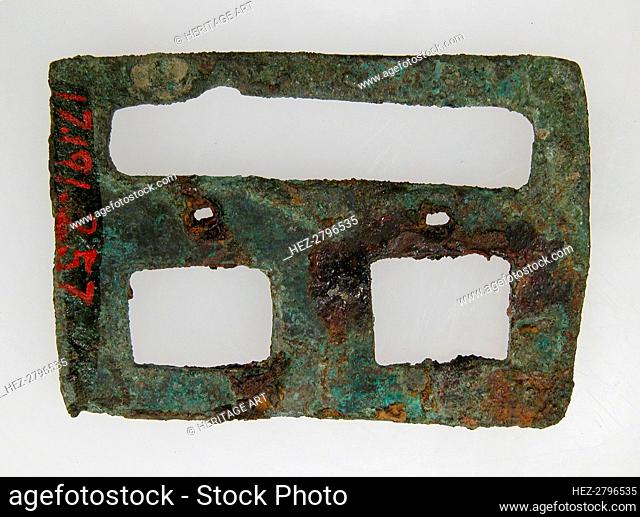 Flat Rectangular Plaque, Frankish, middle of 6th century. Creator: Unknown