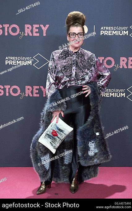 Meteora Fontana attends ‘Cristo y Rey’ Premiere at Callao Cinema on January 12, 2023 in Madrid, Spain