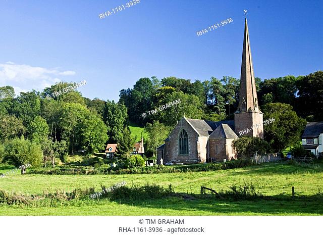 Church of St Tysilio in Sellack, Herefordshire, England, United Kingdom