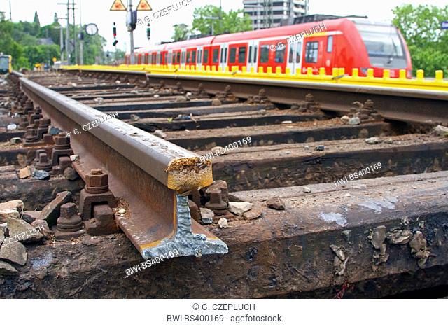 replacement of an old track system, Germany