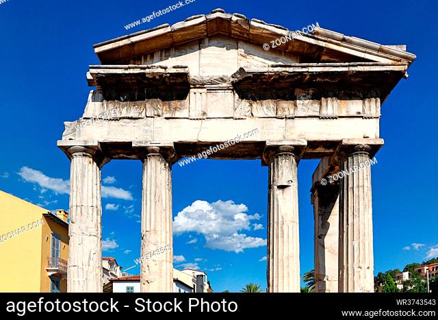 The Gate of Athena Archegetis in the Roman Agora, Greece