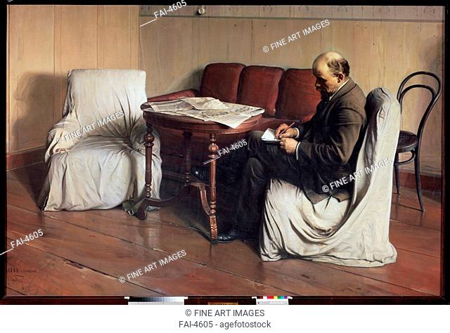 Vladimir Lenin in Smolny. Brodsky, Isaak Izrailevich (1884-1939). Oil on canvas. Soviet Art. 1930. State Tretyakov Gallery, Moscow. 190x287. Painting