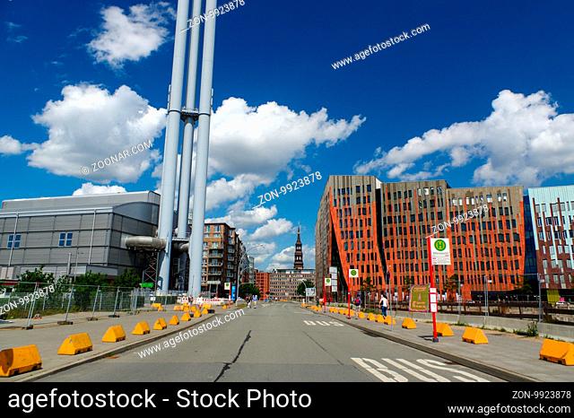 the famous Hafencity nord in the Speicherstadt in Hamburg