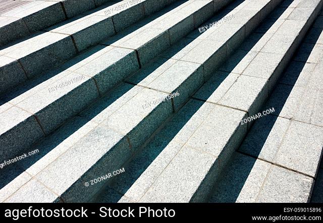 Abstract granite stairs - architectural bacground with diagonal lines