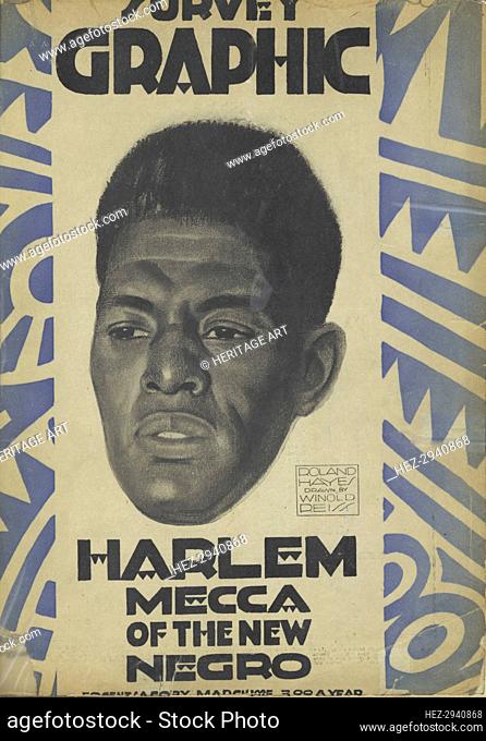 Harlem, Mecca of the new Negro, [cover], 1925-03. Creator: Winold Reiss