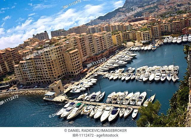 Fontvieille, luxury bay in Monte Carlo in the Principality of Monaco, Europe