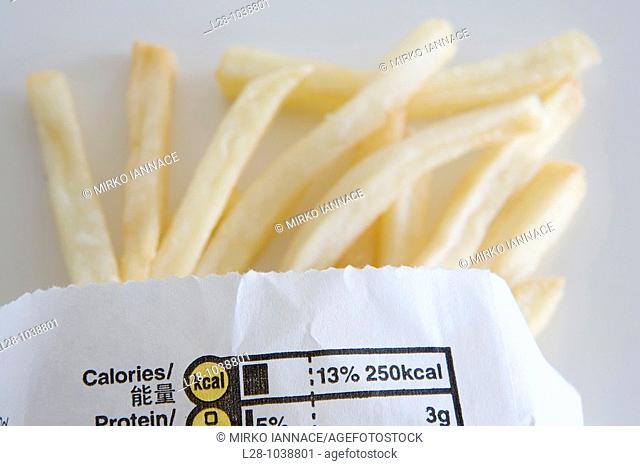 still life french fries