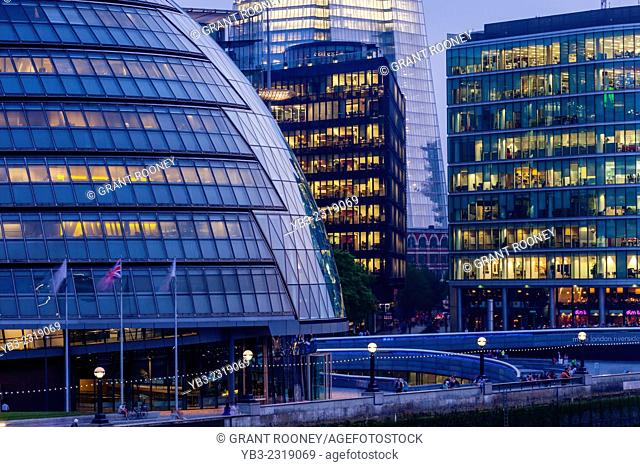 City Hall (London Assembly Building) and The More London Office Development, London, England