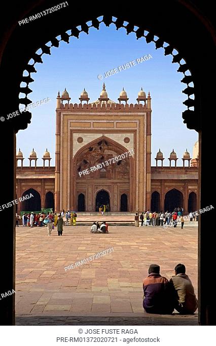 The Jami Masjid Mosque, Fatehpur Sikri, Uttar Pradesh, India, Asia
