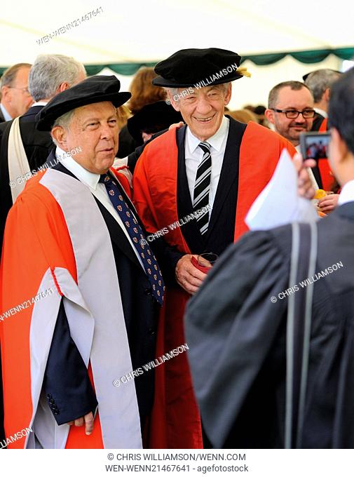 Sir Ian McKellen receives an honorary degree from Cambridge University Featuring: Ian McKellen Where: Cambridge, United Kingdom When: 18 Jun 2014 Credit: Chris...