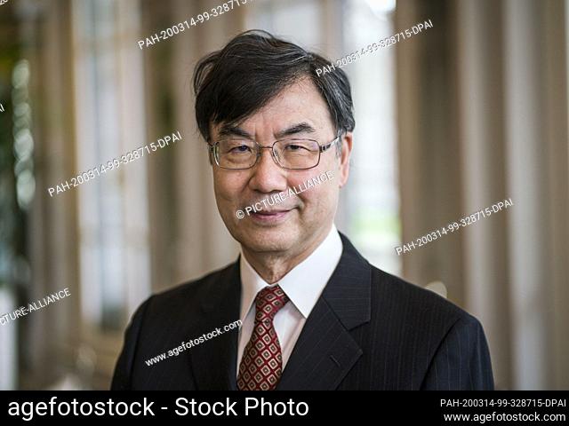 14 March 2020, Hessen, Frankfurt/Main: The Japanese immunologist Shimon Sakaguchi is about to receive the Paul Ehrlich and Ludwig Darmstaedter Prize in a...
