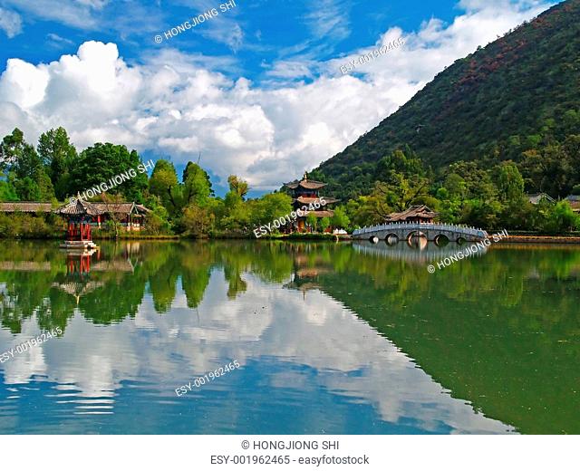 A scenery park near Lijiang China