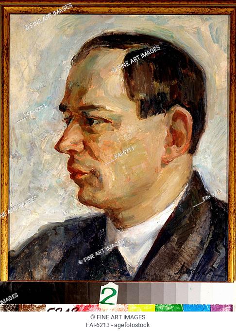 Portrait of the Composer Vissarion Shebalin (1902-1963). Arzhenikov, Alexei Nikolayevich (1891-1952). Oil on canvas. Modern. 1933. State Central M