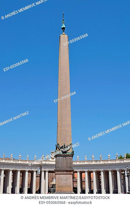 Obelisk in St. Mark's Square, Vatican City, Rome,