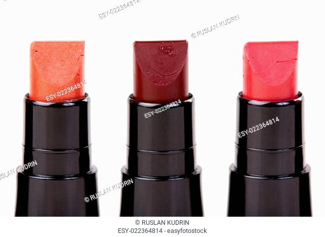 Three lipstick set in a row