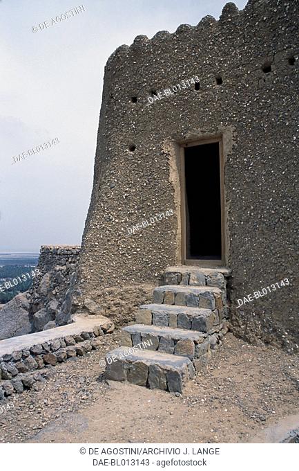 The Dhayah Fort, Sur Wadi, Ras al-Khaymah, United Arab Emirates. Islamic civilisation, 16th century