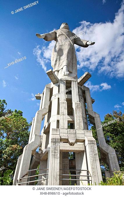 Christ statue in El Pichacho City Park, Tegucigalpa, Honduras