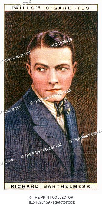 Richard Barthelmess (1895-1963), American film star, 1928. Number 3 (of 25) in the second set of WD & HO Wills' Cigarette Cards entitled Cinema Stars (1928)