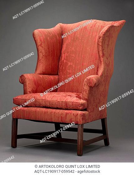 Unknown (American), Easy Chair, between 1780 and 1800, mahogany, Overall: 49 × 30 × 32 inches (124.5 × 76.2 × 81.3 cm)