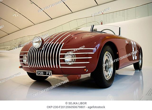 Museum Enzo Ferrari in Modena, Italy on May 27, 2012 Ferrari museum was designed by Czech-born architect Jan Kaplicky A museum is dedicated to the life and...