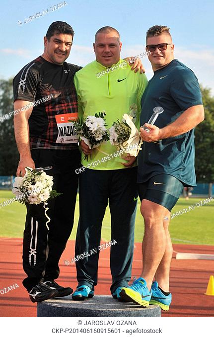 Subprogram of the Golden Spike, athletic meeting World Challenge on June 16, 2014 in Ostrava, Czech Republic. Hammer throw (men)