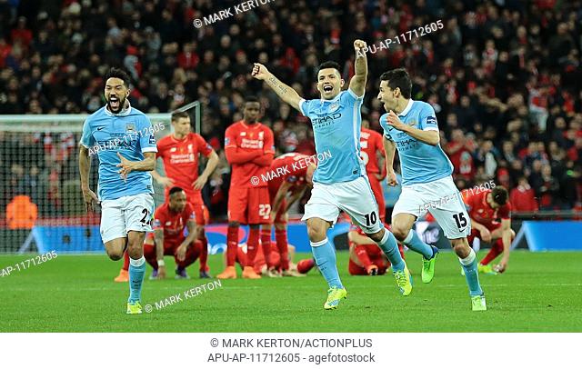 2016 Capital One Cup Final Manchester City v Liverpool Feb 28th. 28.02.2016. Wembley Stadium, London, England. Capital One Cup Final