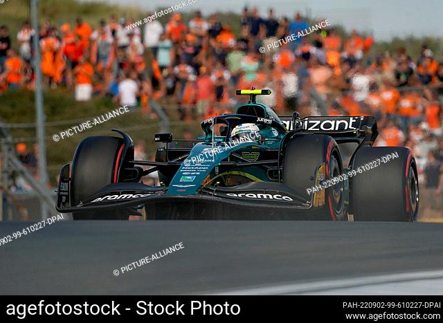 02 September 2022, Netherlands, Zandvoort: Motorsport: Formula 1 World Championship, Dutch Grand Prix, 2nd Free Practice