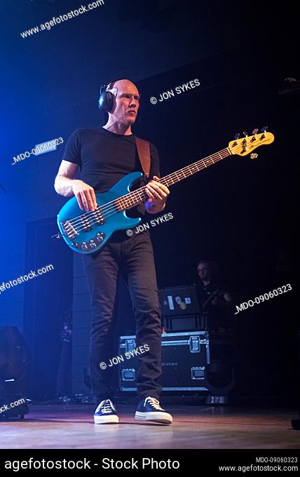 The progressive rock band The Pineapple Thief performs live on the stage of the Live Music CLub in Trezzo. Trezzo D'Adda (Italy), February 23, 2022