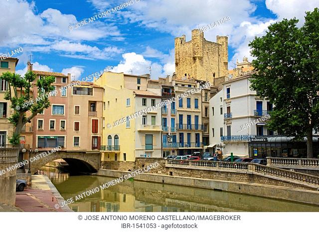 Canal de la Robine, Narbonne, Aude, Languedoc Roussillon, France, Europe
