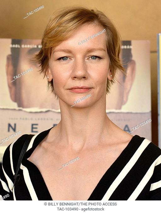 Actress Sandra Huller attends the American Cinematheque Golden Globe Symposium of Foreign-Language Nominated Film with their Directors at the Egyptian Theatre...