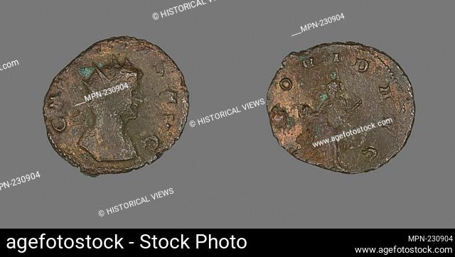 Antoninianus (Coin) Portraying Emperor Gallienus - AD 260/268 - Roman, minted in Rome - Artist: Ancient Roman, Origin: Roman Empire, Date: 259 AD–268 AD