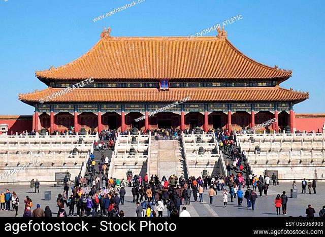 Gate of Supreme Harmony in the Forbidden City, Beijing, China