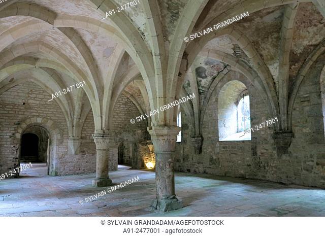 France, Burgundy, Cote d'Or (21), cistercian abbey of Fontenay founded in 1118 by Saint Bernard listed by the UNESCO as world heritage, the forge or smithy