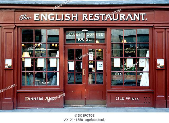 The English Restaurant In Spitalfields Market, East London, London, Uk