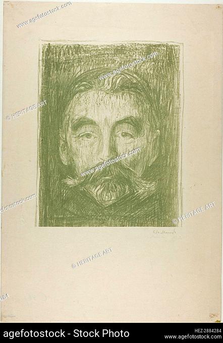 Stéphane Mallarmé, 1897. Creator: Edvard Munch