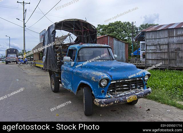 Leticia, Old car, Amazon Basin, Colombia, South America