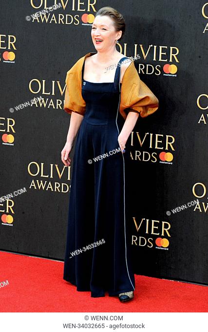 2018 Olivier Awards with Mastercard, held at the Royal Albert Hall in London. Featuring: Lesely Manville Where: London, United Kingdom When: 08 Apr 2018 Credit:...