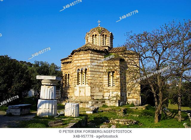 Church of the Holy Apostles at Ancient Agora in Plaka district of Athens Greece Europe