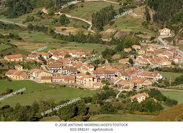 San Pedro, Carmona village. Cabuerniga Valley, Cantabria, Spain