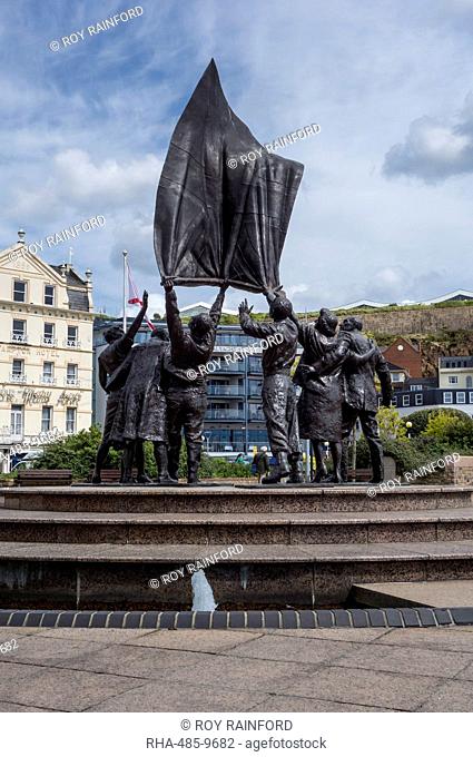 Liberation Sculpture, Liberation Square, St. Helier, Jersey, Channel Islands, United Kingdom, Europe