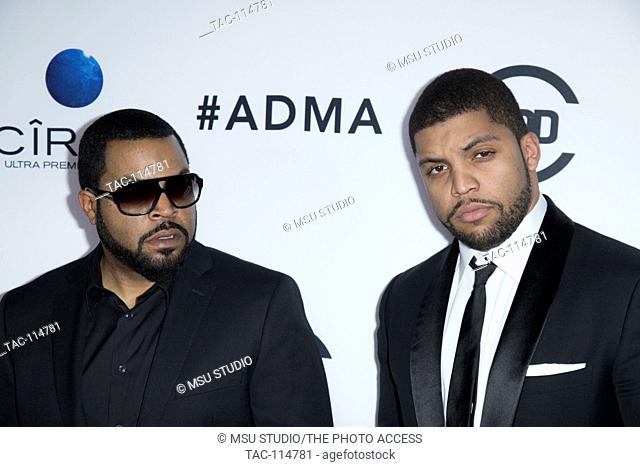 Ice Cube and O'Shea Jackson Jr. attend 2016 All DEF Movie Awards at Lure Nightclub on February 24, 2016 in Los Angeles, California, USA