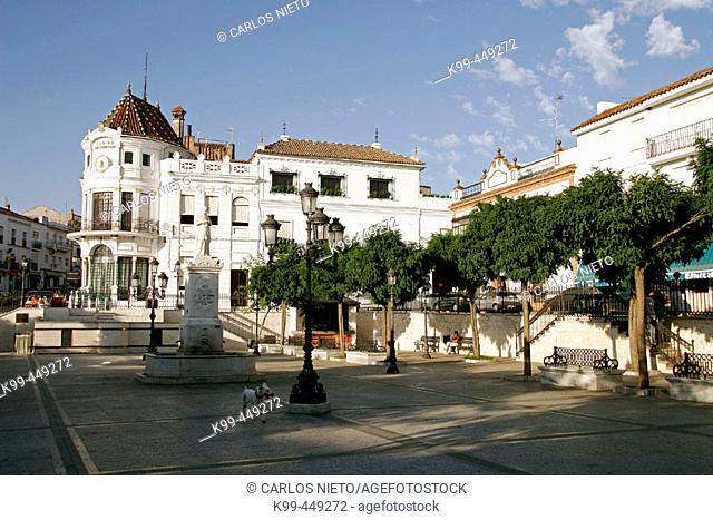 Marqués de Aracena Square, Aracena. Huelva province, Andalusia, Spain
