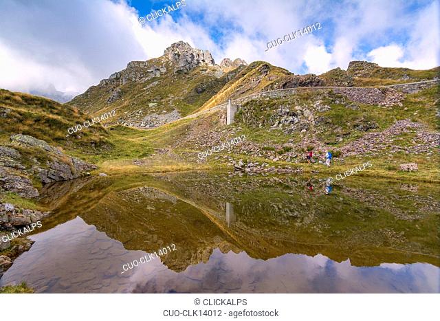 Trekking in the Alps Orobie, Valgoglio, Lombardy, Italy, Europe