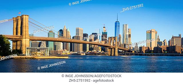 The Brooklyn Bridge is one of the oldest suspension bridges in the United States. Completed in 1883, it connects the New York City boroughs of Manhattan and...