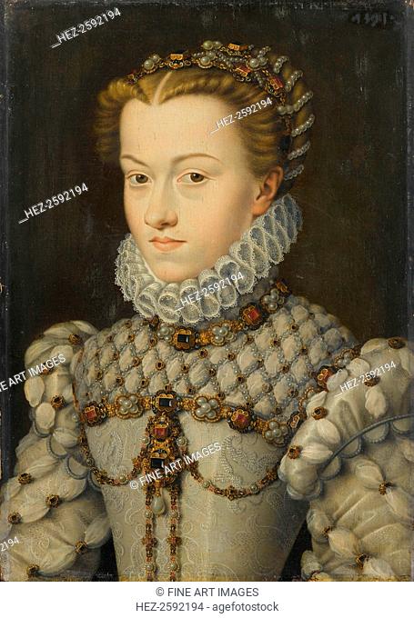 Elisabeth of Austria (1554?1592), Queen of France, ca 1571-1572. Found in the collection of the Musée Condé, Chantilly